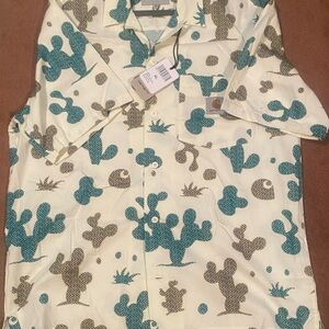 Carhartt Teal and Brown Patterned Shirt